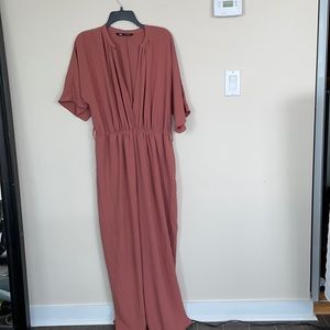 Zara jumpsuit in peach